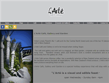 Tablet Screenshot of larte.co.nz